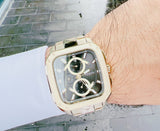 Fossil Inscription Multifunction Black Dial Gold Steel Strap Watch for Men - BQ2656 Buy Now By Fossil