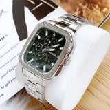 Fossil Inscription Multifunction Black Dial Silver Steel Strap Watch for Men - BQ2655 Buy Now By Fossil