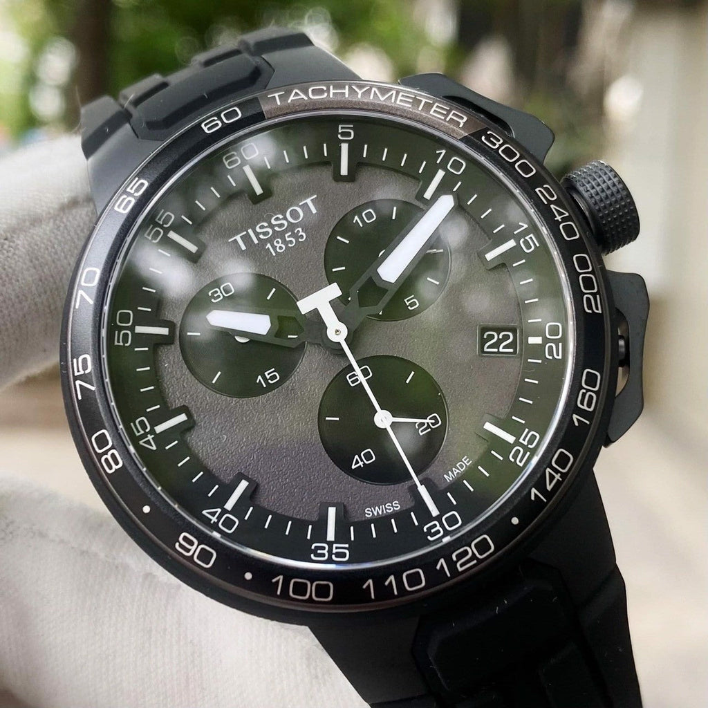 Tissot T Race Cycling Chronograph Black Dial Black Rubber Strap Watch For Men - T111.417.37.441.03 Buy Now By Tissot