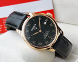 Tissot Le Locle Powermatic 80 Black Dial Black Leather Strap Watch For Men - T006.407.36.053.00 Buy Now By Tissot