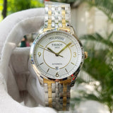Tissot T Classic T One Automatic Silver Dial Two Tone Steel Strap Watch For Men - T038.430.22.037.00 Buy Now By Tissot