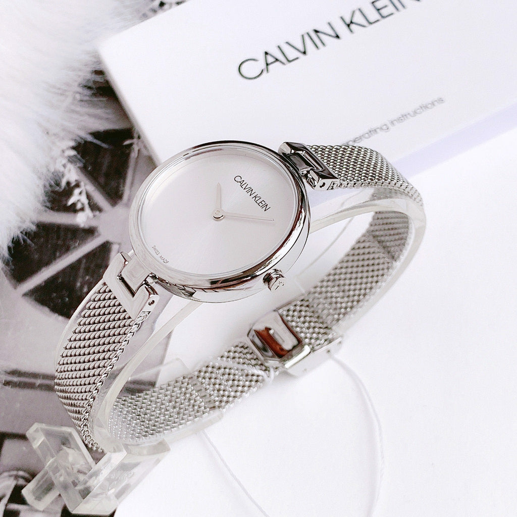 Calvin Klein Authentic White Dial Silver Mesh Bracelet Watch for Women - K8G23126 Buy Now By Calvin Klein