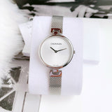 Calvin Klein Authentic White Dial Silver Mesh Bracelet Watch for Women - K8G23126 Buy Now By Calvin Klein