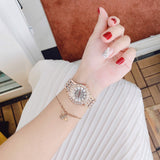 Bulova Phantom White Dial with Swarovski Baguettes Rose Gold Steel Strap Watch for Women - 98L268 Buy Now By Bulova