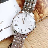 Tissot T Classic Tradition 5.5 White Dial Watch For Men - T063.409.11.018.00 Buy Now By Tissot