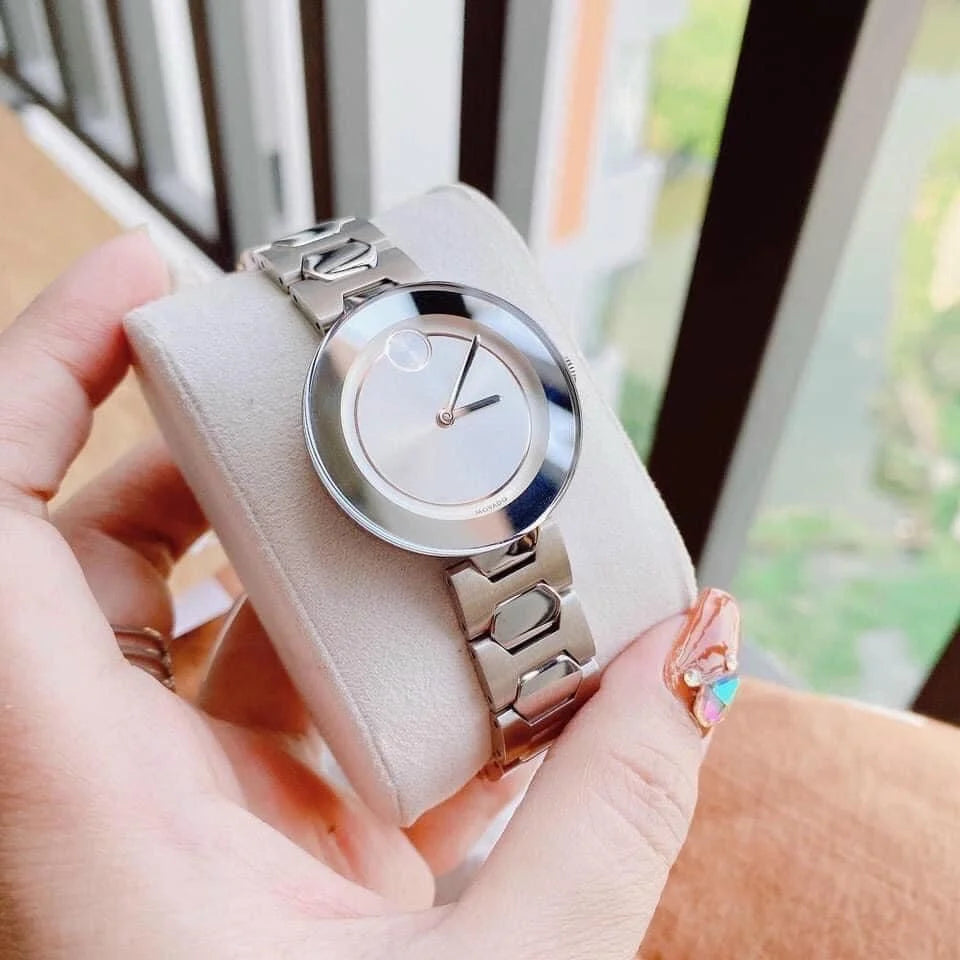 Movado Bold Silver Dial Silver Steel Strap Watch For Women - 3600381 Buy Now By Movado