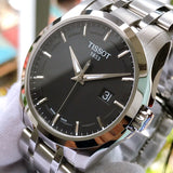 Tissot T Trend Couturier Chronograph Black Dial Silver Steel Strap Watch For Men - T035.410.11.051.00 Buy Now By Tissot