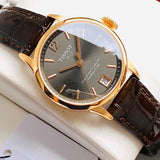 Tissot Chemin Des Tourelles Powermatic 80 Lady Brown Dial Brown Leather Strap Watch For Women - T099.207.36.447.00 Buy Now By Tissot