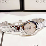 Gucci GG2570 White Dial Silver Steel Strap Watch For Women - YA142502 Buy Now By Gucci