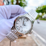 Tissot T Classic Carson Automatic White Dial Silver Steel Strap Watch For Women - T085.207.11.011.00