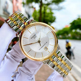 Tissot Carson Premium Powermatic 80 White Dial Two Tone Steel Strap Watch For Men - T122.407.22.031.00 Buy Now By Tissot