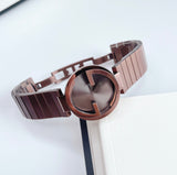 Gucci Interlocking G Quartz Brown Dial Brown Steel Strap Watch for Women - YA133317 Buy Now By Gucci