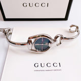 Gucci Horsebit Collection Mother of Pearl Black Dial Silver Steel Strap Watch For Women - YA139503 Buy Now By Gucci