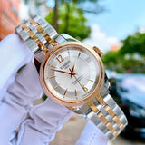 Tissot Ballade Powermatic 80 Mother of Pearl Silver Dial Two Tone Steel Strap Watch For Women - T108.208.22.117.00 Buy Now By Tissot