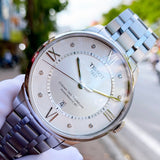 Tissot Chemin Des Tourelles Powermatic 80 Diamonds Silver Dial Silver Steel Strap Watch for Men - T099.407.11.033.00 Buy Now By Tissot