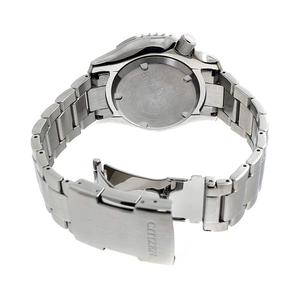 Citizen Promaster 200M Diver Fugu Asian Limited Edition Black Dial Silver Steel Strap Watch For Men - NY0090-86E Buy Now By Citizen