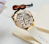 Guess Athena White Dial White Rubber Strap Watch for Women - GW0409L2 Buy Now By Guess