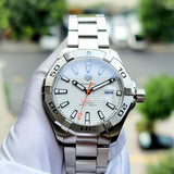 Tag Heuer Aquaracer Calibre 5 Automatic White Dial Silver Steel Strap Watch for Men - WAY2013.BA0927 Buy Now By Tag Heuer