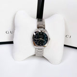 Gucci GG2570 Diamonds Black Dial Silver Steel Strap Watch For Women - YA142404 Buy Now By Gucci