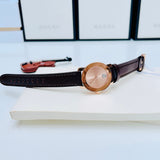 Movado Bold Rose Gold Dial Brown Leather Strap Watch For Women - 3600438 Buy Now By Movado