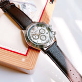 Versace Classic Chronograph Quartz Silver Dial Brown Leather Strap Watch For Men - VEV700119 Buy Now By Versace