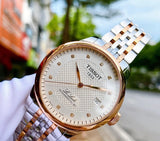 Tissot Le Locle Powermatic 80 Diamonds Silver Dial Two Tone Steel Strap Watch For Men - T006.407.22.036.01 Buy Now By Tissot