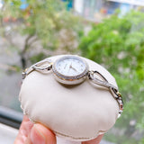 Bulova Analog Crystals Mother of Pearl Dial Silver Steel Strap Watch for Women - 98X109 Buy Now By Bulova