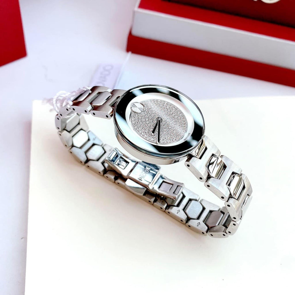 Movado Bold Silver Dial Silver Steel Strap Watch For Women - 3600567 Buy Now By Movado