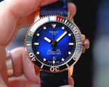Tissot Seastar 1000 Powermatic 80 Blue Dial Blue Nylon Strap Watch for Men - T120.407.37.041.00 Buy Now By Tissot
