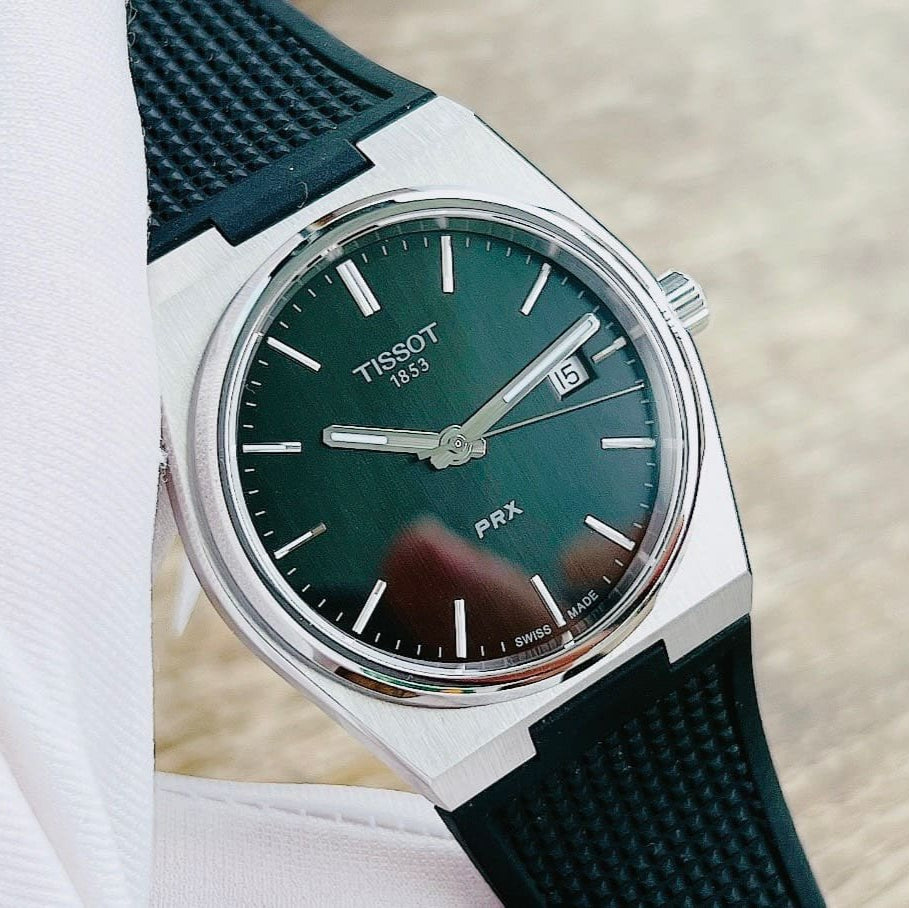 Tissot PRX Black Dial Black Rubber Strap Watch For Men - T137.410.17.051.00 Buy Now By Tissot