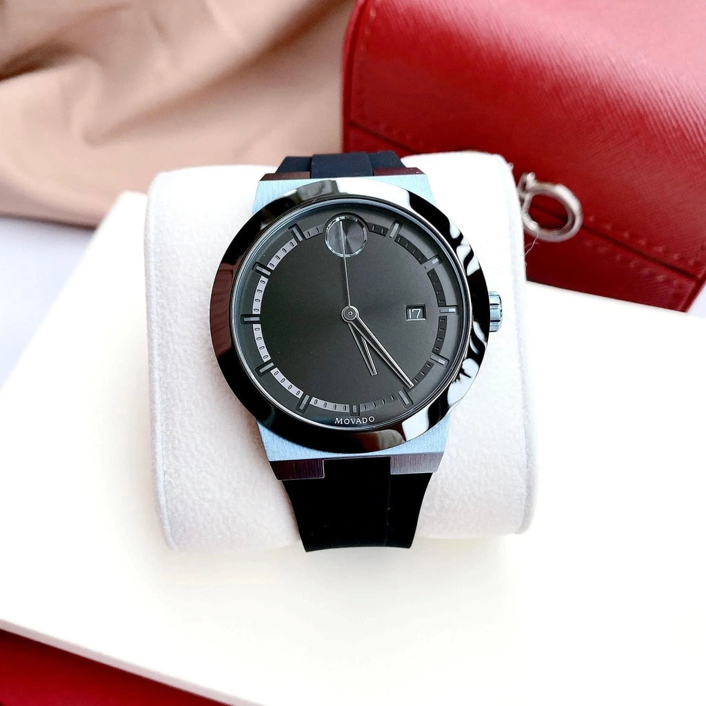 Movado Bold Fusion Black Dial Black Rubber Strap Watch for Men - 3600626 Buy Now By Movado