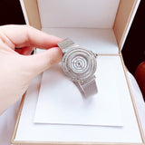 Guess Dream Crystals Silver Dial Silver Mesh Strap Watch For Women - GW0550L1 Buy Now By Guess