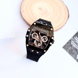 Guess Phoenix Multifunction Black Dial Black Silicone Strap Watch For Men - GW0203G8 Buy Now By Guess