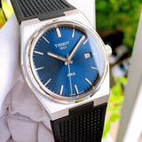 Tissot PRX Blue Dial Black Rubber Strap Watch For Men - T137.410.17.041.00 Buy Now By Tissot