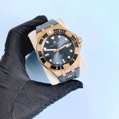 Maurice Lacroix Aikon Venturer Black Dial Black Rubber Strap Watch For Men - AI6058-BRZ0B-330-2 Buy Now By Maurice Lacroix