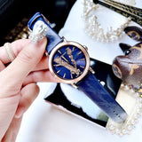 Versace Virtus Quartz Blue Dial Blue Leather Strap Watch for Women - VEHC00419 Buy Now By Versace