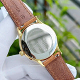 Movado Heritage Celestograf Navy Blue Dial Brown Leather Strap Watch For Women - 3650010 Buy Now By Movado