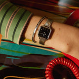 Daniel Wellington Quadro Studio Black Dial Silver Mesh Strap Watch For Women - DW00100522 Buy Now By Daniel Wellington