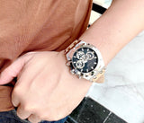 Guess Continental Multifunction Black Dial Brown Leather Strap Watch for Men - GW0262G1 Buy Now By Guess