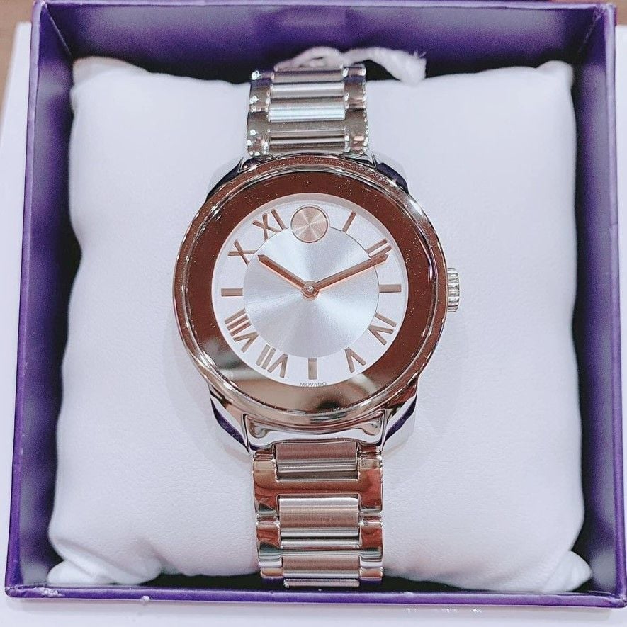 Movado Bold Silver Dial Silver Steel Strap Watch for Women - 3600244 Buy Now By Movado