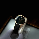 Movado Museum Classic Black Dial Black Leather Strap Watch for Men - 0607196 Buy Now By Movado