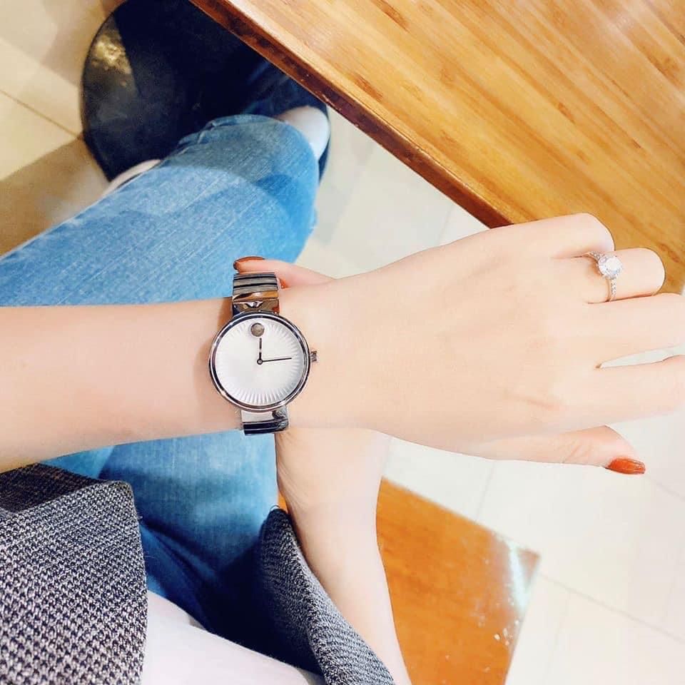 Movado Edge Silver Dial Silver Steel Strap Watch for Women - 3680012 Buy Now By Movado