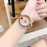 Movado Edge Rose Gold Dial Rose Gold Steel Strap Watch for Women - 3680013 Buy Now By Movado