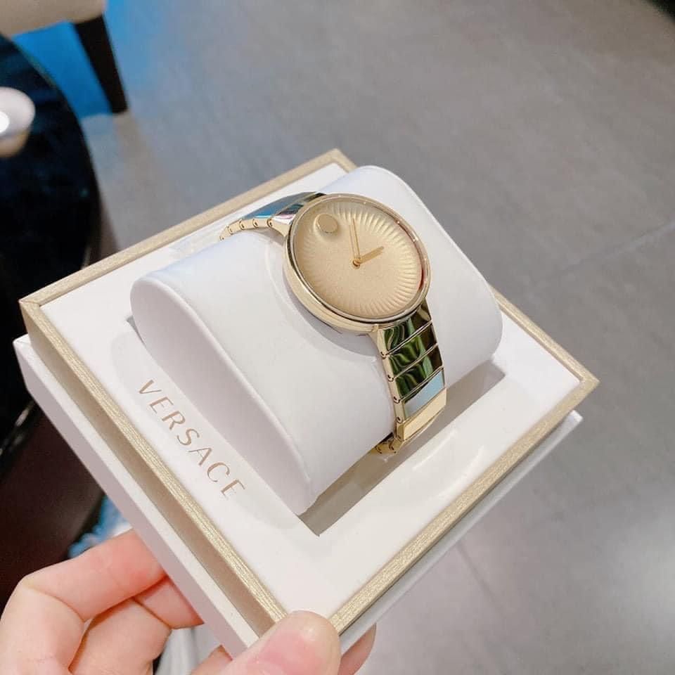 Movado Edge Gold Dial Gold Steel Strap Watch for Women - 3680014 Buy Now By Movado