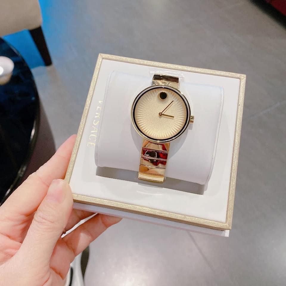 Movado Edge Gold Dial Gold Steel Strap Watch for Women - 3680014 Buy Now By Movado