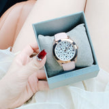 Guess Wonderlust Beige Dial Pink Leather Strap Watch for Women - W1065L1 Buy Now By Guess