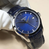 Tissot Couturier Lady Blue Dial Blue Leather Strap Watch for Women - T035.210.16.041.00 Buy Now By Tissot