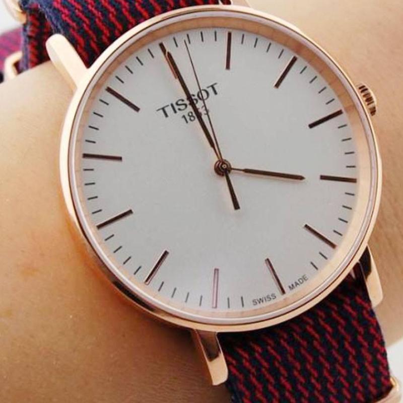 Tissot T Classic Everytime Medium White Dial Two Tone NATO Strap Watch for Men - T109.410.38.031.00 Buy Now By Tissot