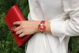Versace Palazzo Empire Red Dial Red Leather Strap Watch for Women - VCO120017 Buy Now By Versace