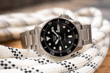 Seiko 5 Sports SKX Automatic Black Dial Silver Steel Strap Watch For Men - SRPK29K1 Buy Now By Seiko